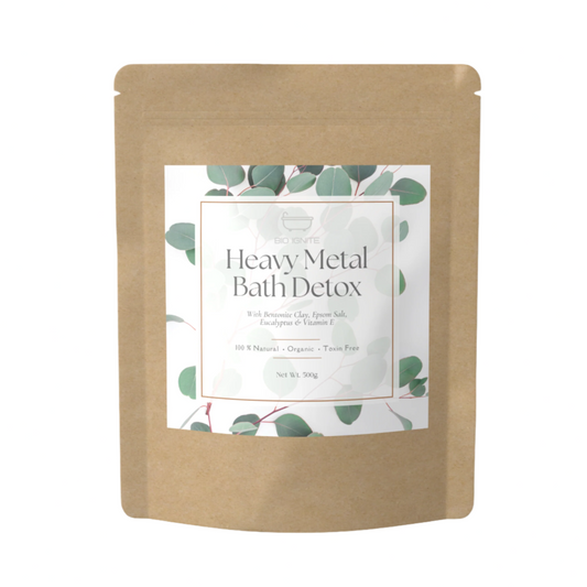 Organic detox bath with bentonite clay