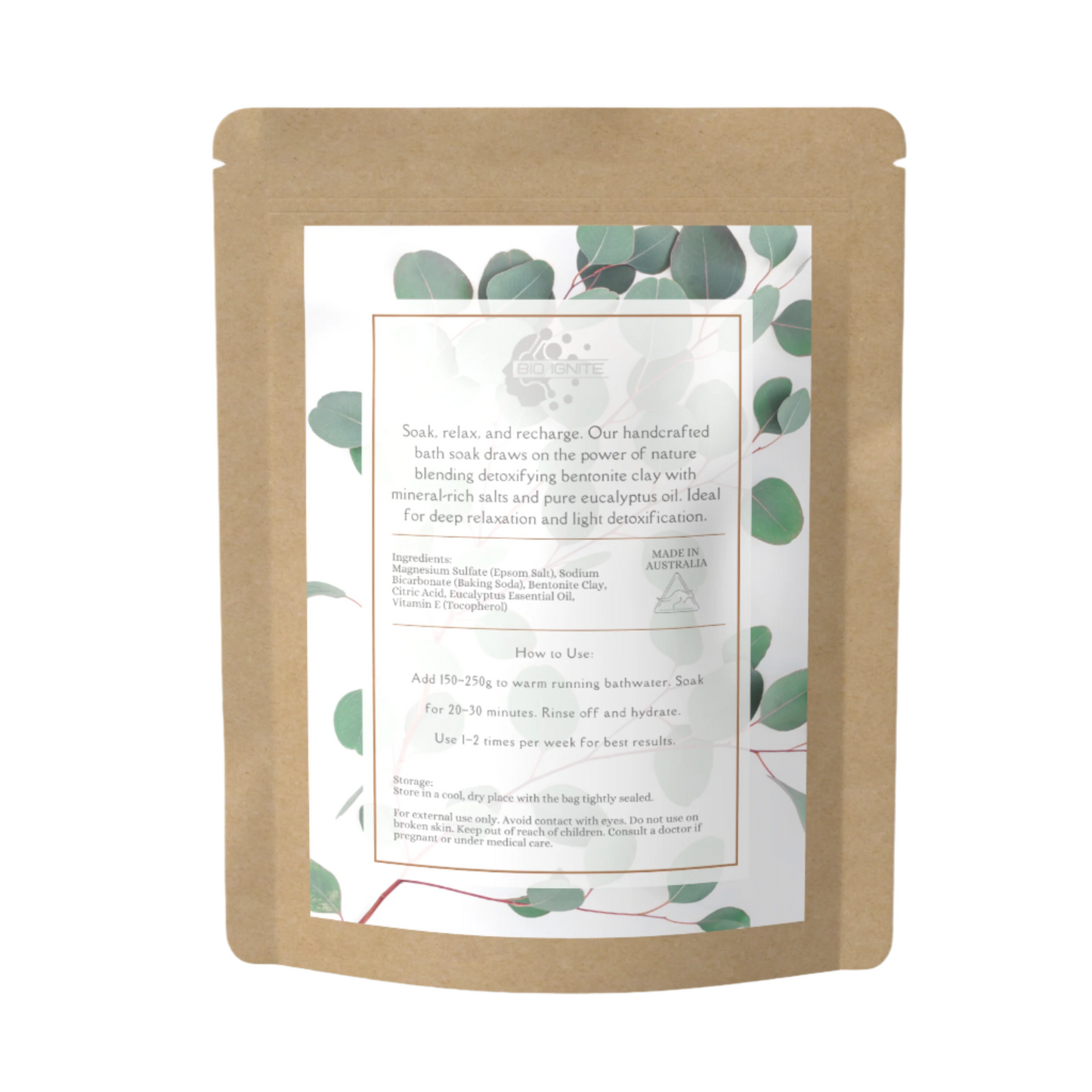 organic heavy metal detox bath soak with bentonite clay