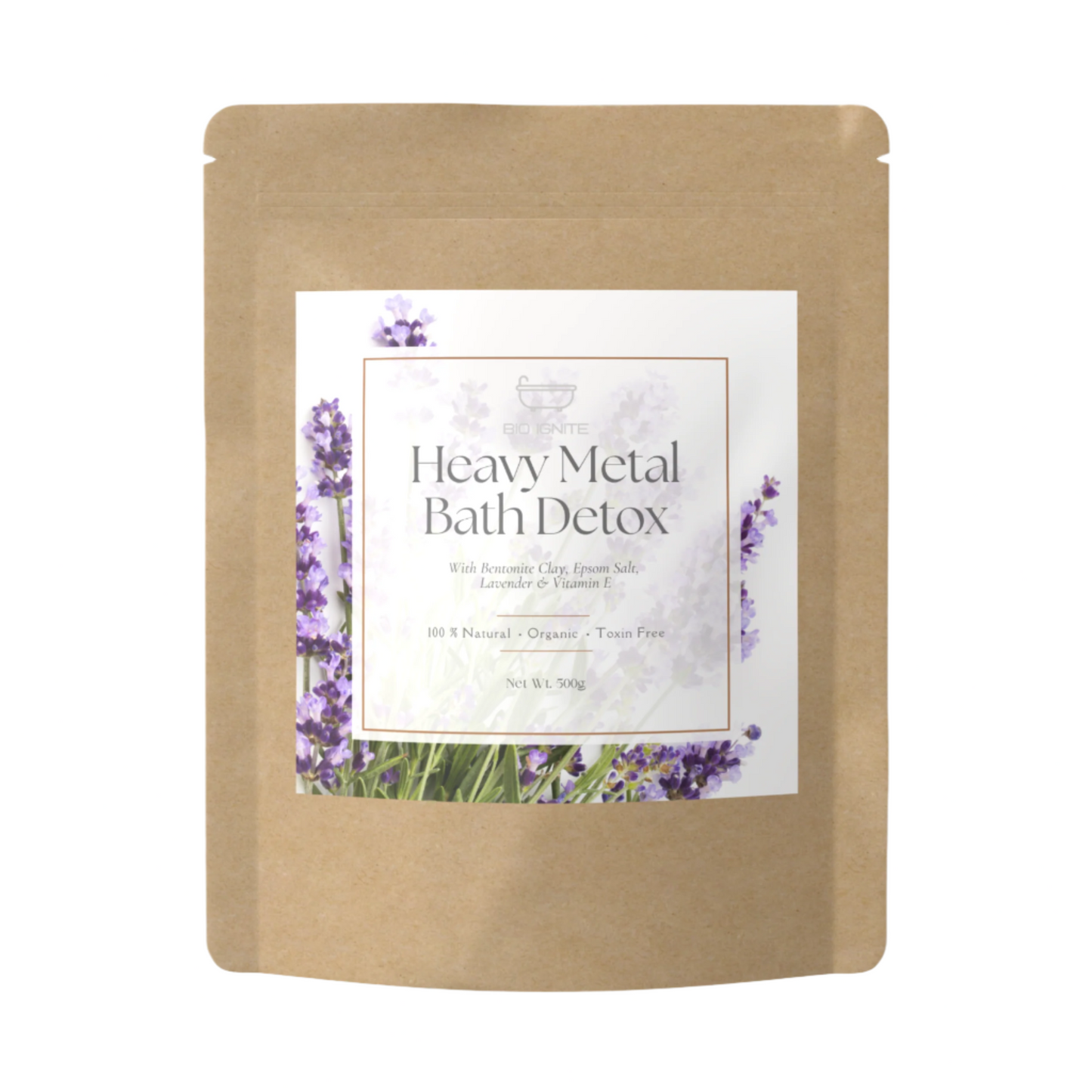 Organic detox bath with epsom salt