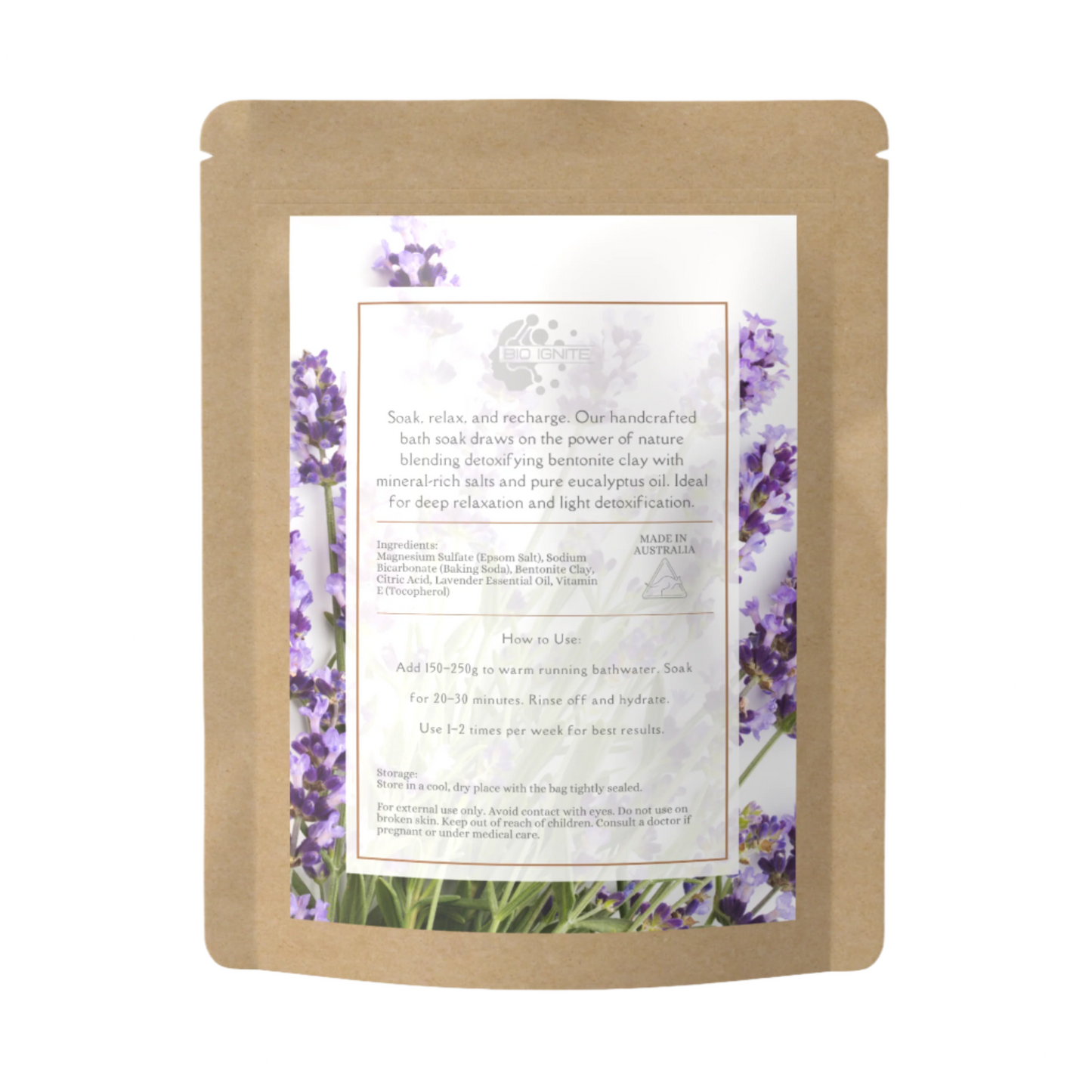 Heavy Metal Detox Bath Soak with bentonite clay